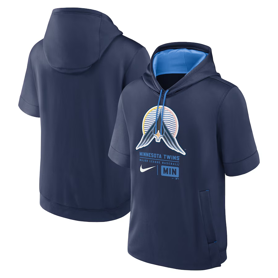 Men MLB Minnesota Twins blue 2024 Nike hoodie->seattle mariners->MLB Jersey